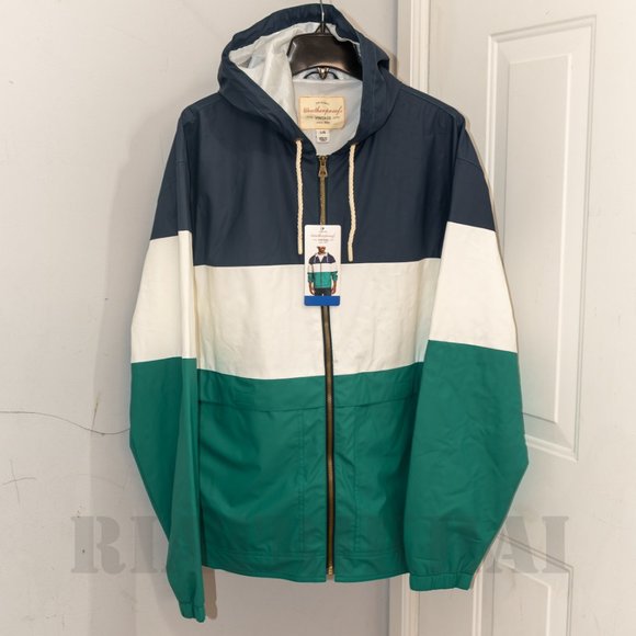 Weatherproof Vintage - Mens Hooded Short Windbreaker Jacket - Picture 2 of 8